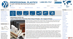 Desktop Screenshot of professionalplastics.com